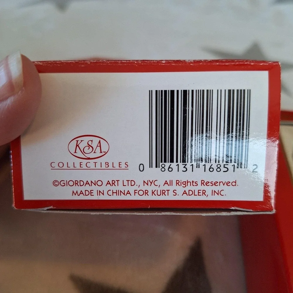Giordano Art For Kurt Adler 2 Vintage Christmas Ornaments With Cats & Dogs